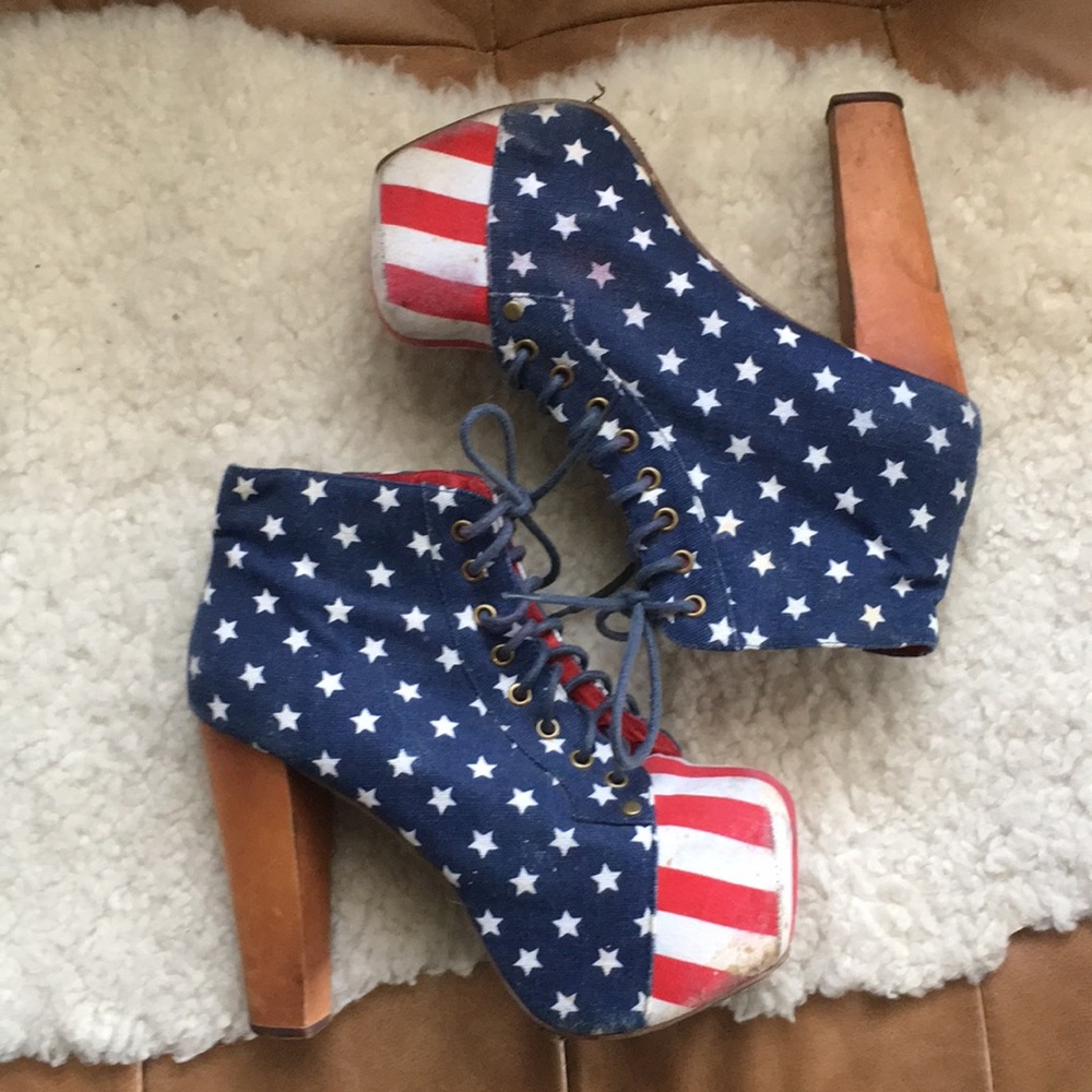 Jeffrey Campbell American Flag Litas